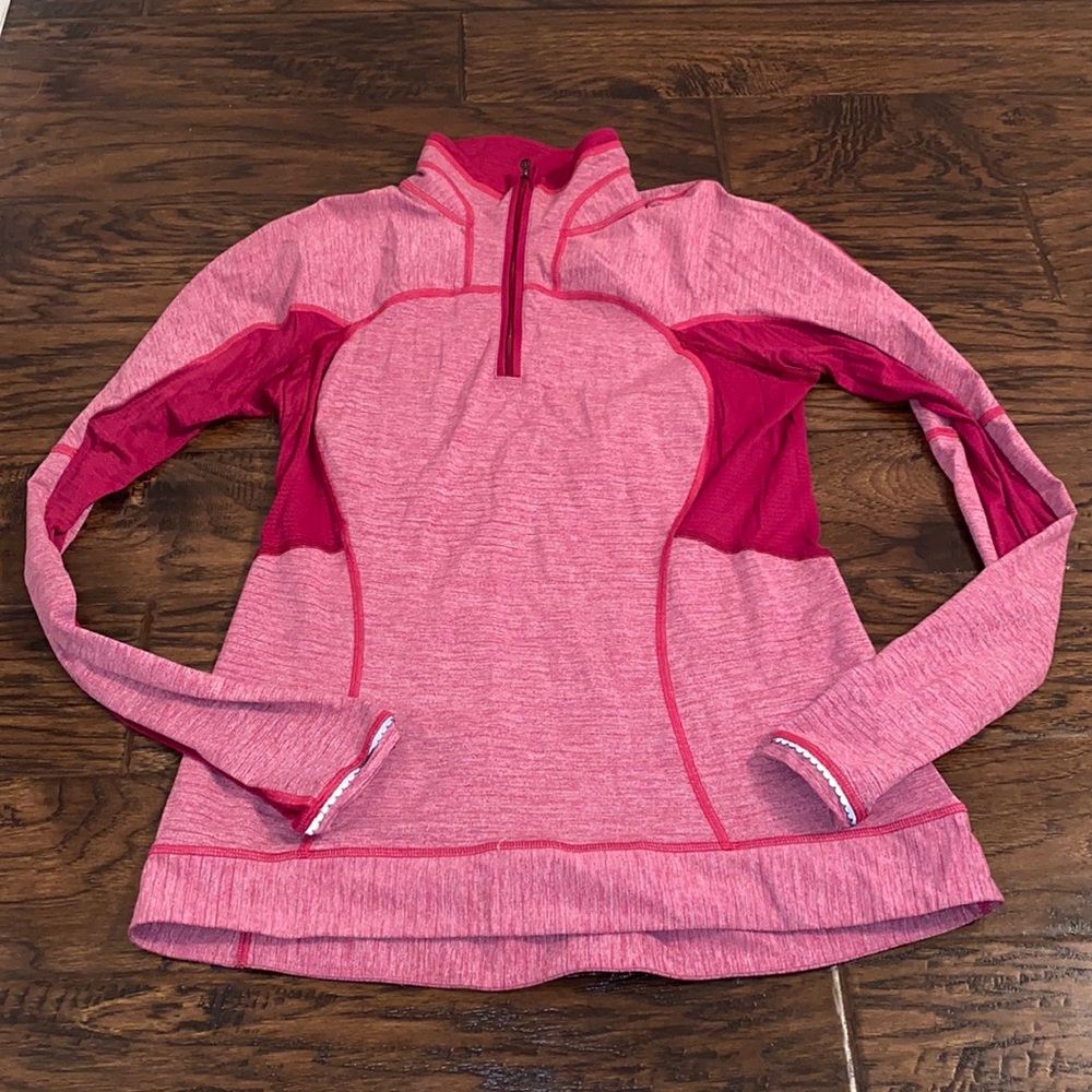 lululemon athletica Pink Two-Tone Half-Zip Pullover Jacket